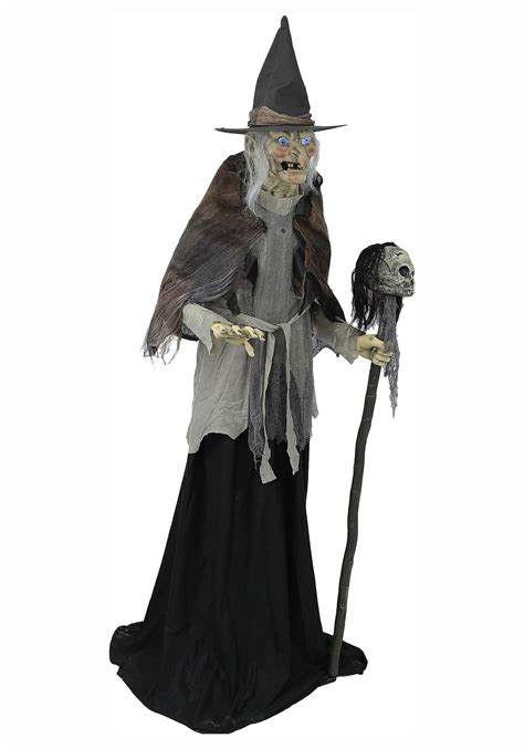 Lunging witch hallowene prop
